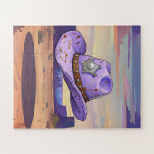 Light Purple Cowgirl Hat Floating In Desert Puzzle (Horizontal)