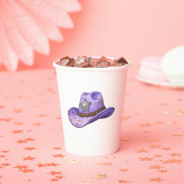 Light Purple Cowgirl Hat Pappbecher