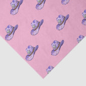Light Purple Cowgirl Hat-Pink Background Seidenpapier (Ausschnitt)