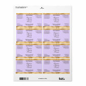 Light Purple & Gold Cosmetics Dropper Bottle Label (Vorne)