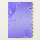 Light Purple with Metallic Accents Notebook Notizblock (Rückseite)