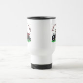 Light Red Bauer Girl Reisebecher (Mittel)