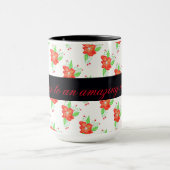 Light Red Flower Coffee Tasse (Zentrum)