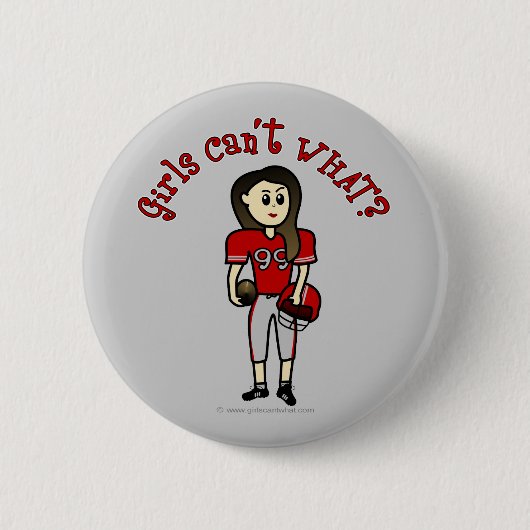Light Red Football Button (Vorderseite)