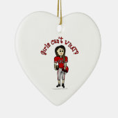 Light Red Football Keramikornament (Rechts)