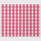 Light Red Gingham Pattern Geschenkpapier (Flach)