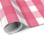 Light Red Gingham Pattern Geschenkpapier (Rolleneckpunkt)