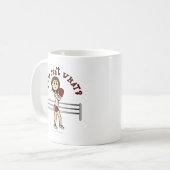 Light Red Girl Boxer Kaffeetasse (Vorderseite Links)