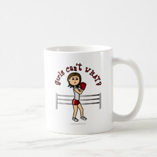 Light Red Girl Boxer Kaffeetasse