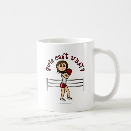 Light Red Girl Boxer Kaffeetasse (Rechts)