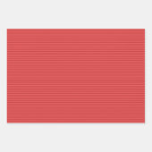 Light Red & Persian Red Stripes Geschenkpapier Set (Vorderseite 3)