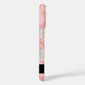 Light Red Polished Marble Stone mit Namen Case-Mate iPhone Hülle (Rückseite / Rechts)