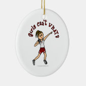 Light Red Shot Put Keramikornament (Rechts)