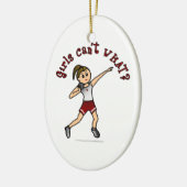 Light Red Shot Put Keramikornament (Links)