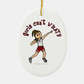 Light Red Shot Put Keramikornament (Vorne)
