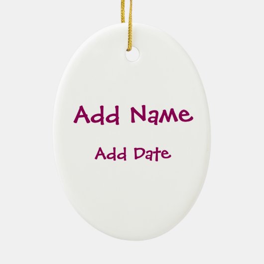 Light Red Shot Put Keramikornament (Hinten)