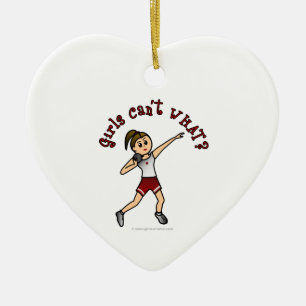 Light Red Shot Put Keramikornament