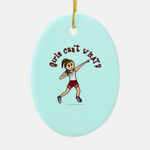 Light Red Shot Put Keramikornament
