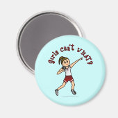 Light Red Shot Put Magnet (Vorderseite/Rückseite)