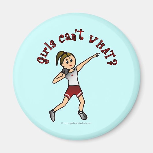Light Red Shot Put Magnet (Vorne)