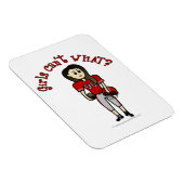 Light Red Womens Football Magnet (Rechte Seite)