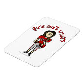 Light Red Womens Football Magnet (Linke Seite)