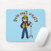 Light Rocket Scientil Girl Mousepad (Mit Mouse)