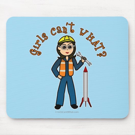 Light Rocket Scientil Girl Mousepad (Vorne)