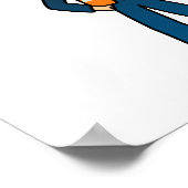 Light Rocket Scientil Girl Poster (Ecke)