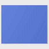 Light Royal Blue Matte Wrapping Paper Geschenkpapier (Flach)