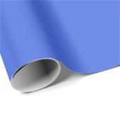 Light Royal Blue Matte Wrapping Paper Geschenkpapier (Rolleneckpunkt)
