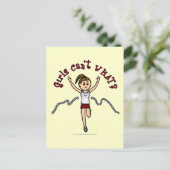 Light Runner in Red Uniform Postkarte (Stehend Vorderseite)