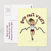 Light Runner in Red Uniform Postkarte (Vorne/Hinten)