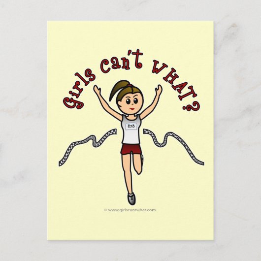 Light Runner in Red Uniform Postkarte (Vorderseite)