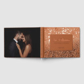 Light Rust Foil Guest Book Foto Guestbook Texture Gästebuch (Voll)