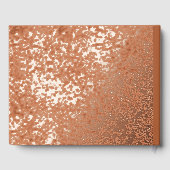 Light Rust Foil Guest Book Foto Guestbook Texture Gästebuch (Rückseite)