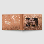 Light Rust Foil Guest Book Foto Guestbook Texture Gästebuch (Voll)