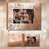 Light Rust Foil Guest Book Foto Guestbook Texture Gästebuch