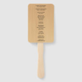 Light Rustic Lila Floral Mason Jars Wedding Fächer (Rückseite)