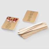 Light Rustic Red Floral Mason Jars Wedding Fächer (Non-assembled)