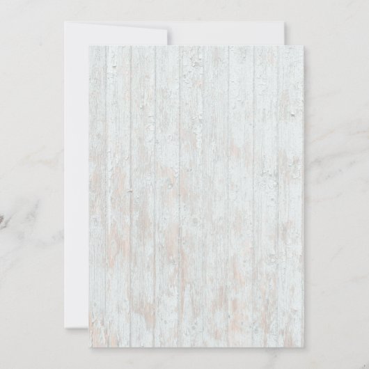 Light Rustic Sonnenblume Einladung (Rückseite)