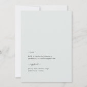 Light Sage Foliage Elegantes Brautparty Einladung (Rückseite)