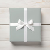 Light Sage Gray Solid Geschenkpapier