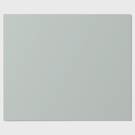 Light Sage Gray Solid Geschenkpapier (Flach)