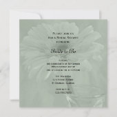 Light Sage Green Gerber Daisy Brautparty Einladung (Vorderseite)