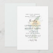 Light Sage Mute Sonnenblume Moderne Hochzeit Einladung (Vorne/Hinten)