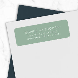 Light Sage Wedding Rücksendeadresse