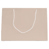 Light Sandy Beige Große Geschenktasche Geschenktüte (Vorderseite)