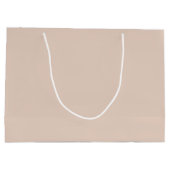 Light Sandy Beige Große Geschenktasche Geschenktüte (Rückseite)