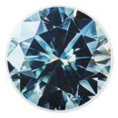 Light Sapphire Gem Muster Keramikknauf (Vorderseite)